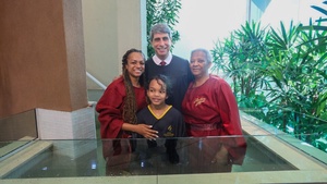 Luana was baptized alongside her mother and her son. (Photo: Comunicação APSe)